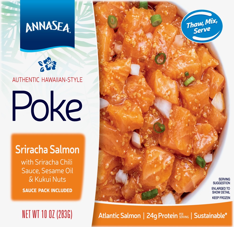 Annasea Sriracha Salmon Poke 10 oz box